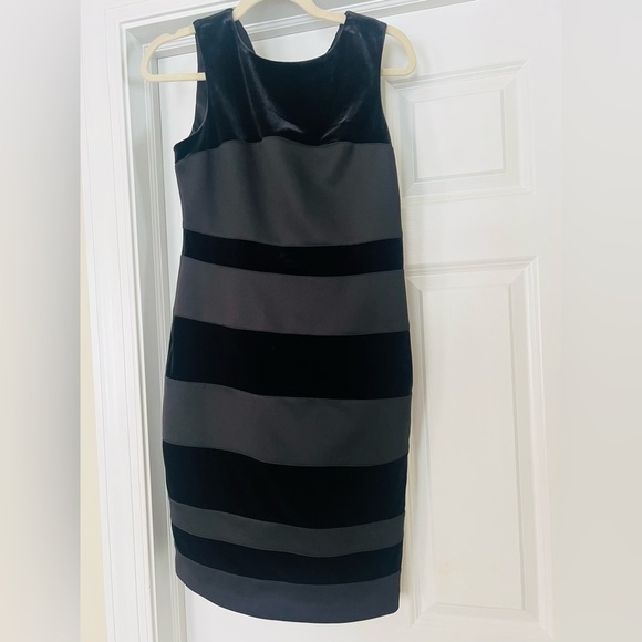 Dresses & Skirts - Tommy Hilfiger size 8 little black dress with velvet stripes
